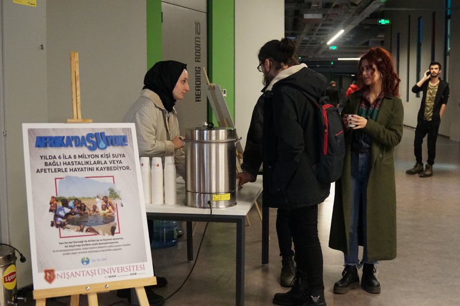 A charity sale organized in order to have a water well drilled in Africa