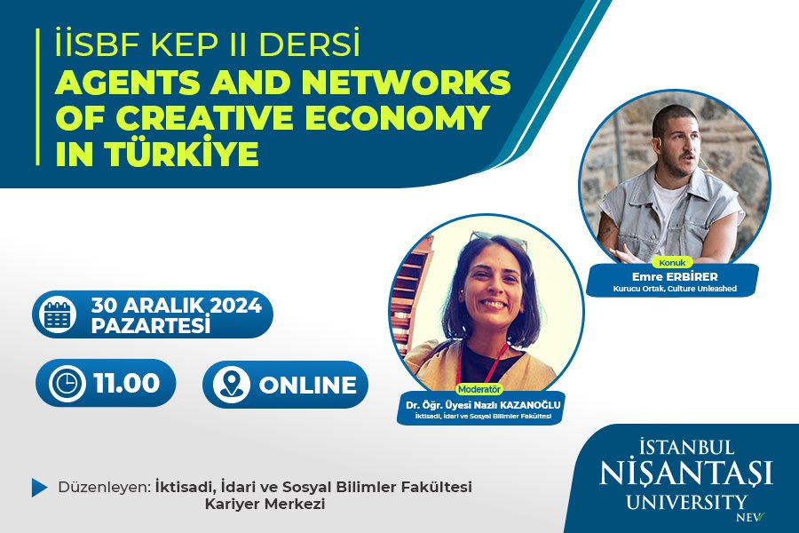 AGENTS AND NETWORKSOF CREATIVE ECONOMY IN TÜRKİYE