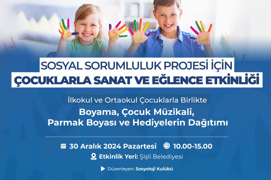 ART AND FUN ACTIVITIES WITH CHILDREN FOR A SOCIAL RESPONSIBILITY PROJECT