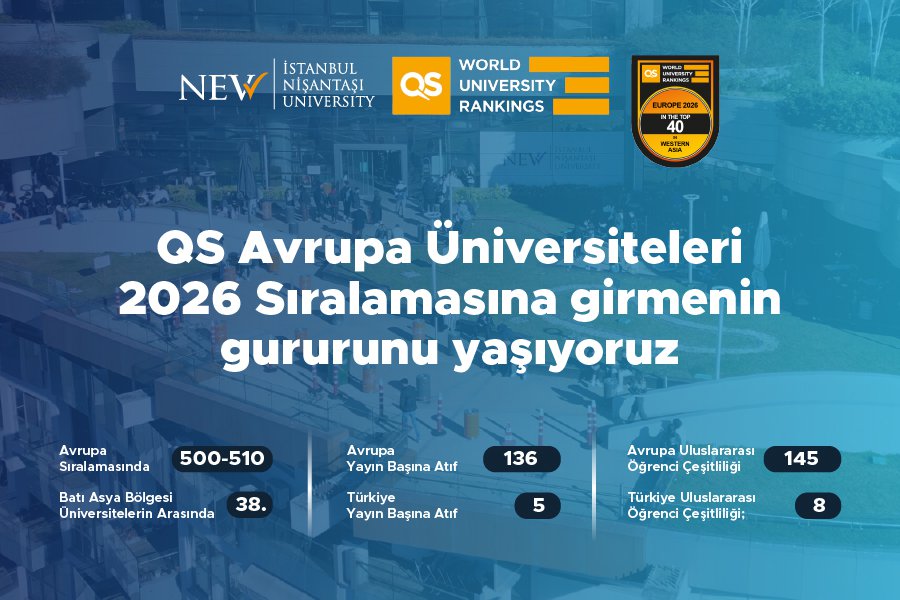 Avrupa’nın En İyi Üniversiteleri Arasındayız