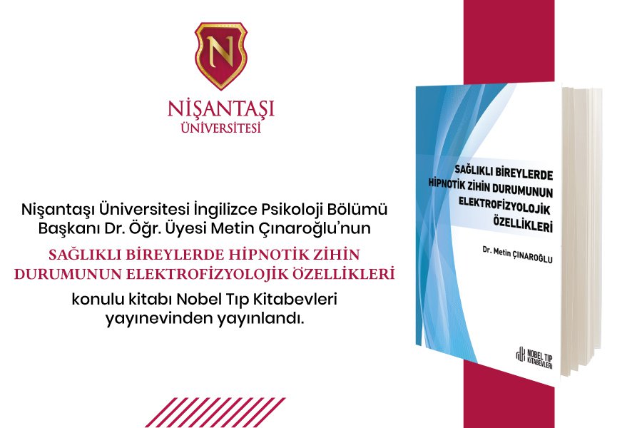 Dr. Metin Çınaroğlu's book is published