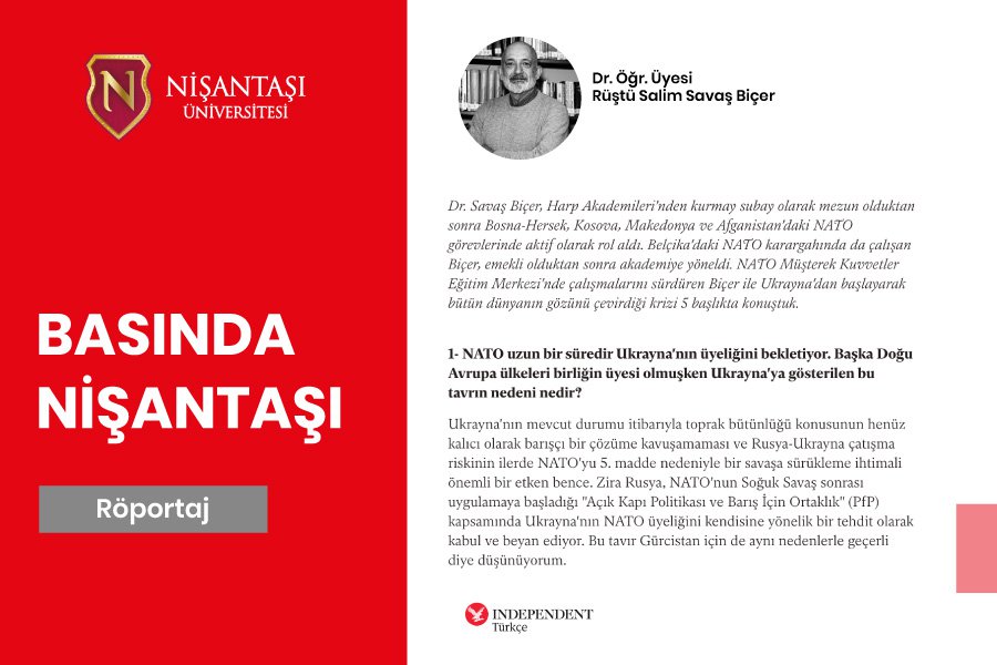 Dr. Rüştü Salim Savaş Biçer gave interview on Ukraine Crisis