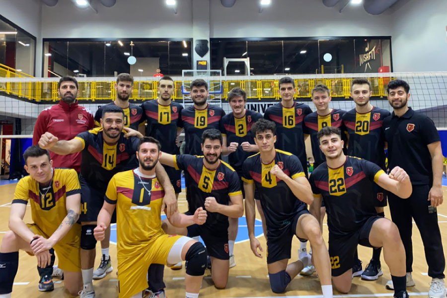 ERKEK VOLEYBOL TAKIMIMIZ 2 DE 2 YAPTI