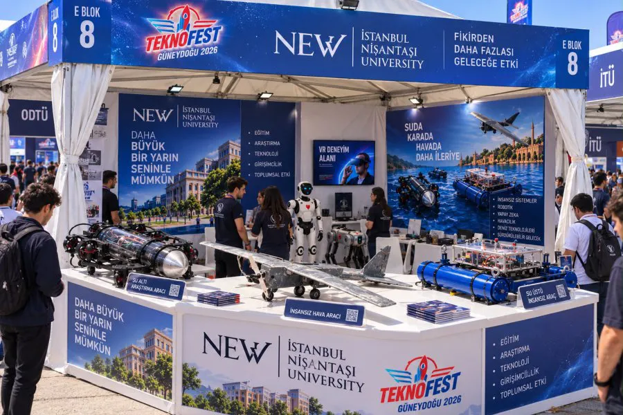 İstanbul Nişantaşı Üniversitesi TEKNOFEST’te Teknoloji ve İnovasyon Projeleriyle Yerini Alıyor