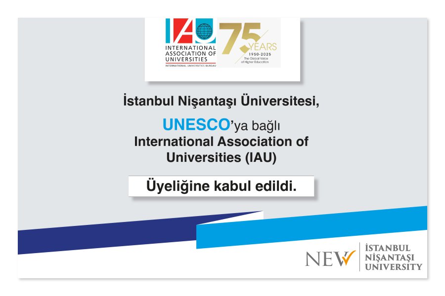 İstanbul Nişantaşı Üniversitesi, UNESCO’ya bağlı International Association of Universities (IAU) Üyeliğine Kabul Edildi