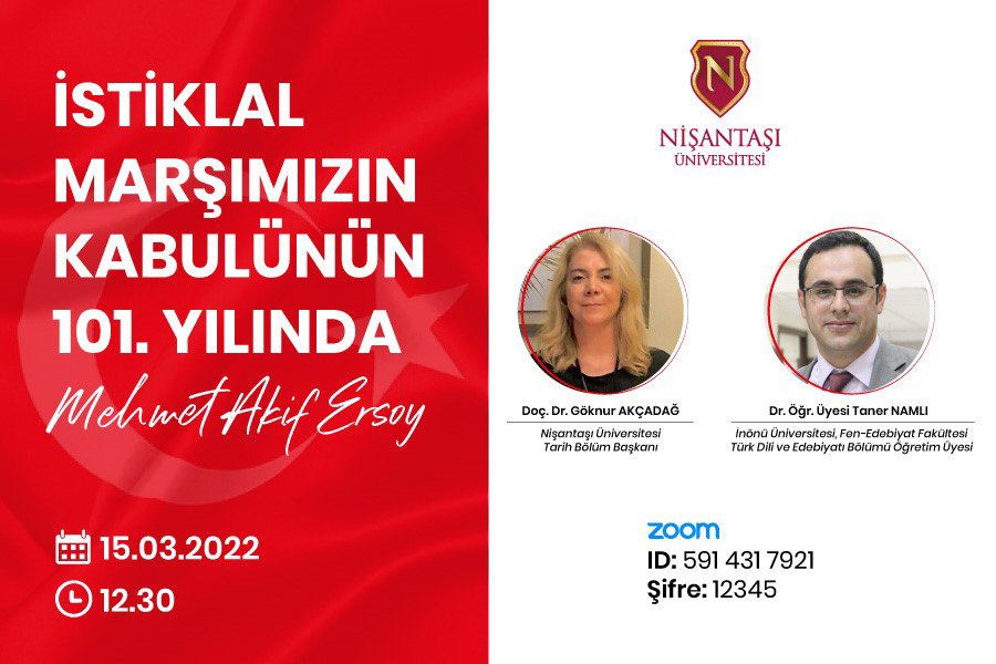 İstiklal Marşımızın Kabulünün 101. Yılında Mehmet Akif Ersoy