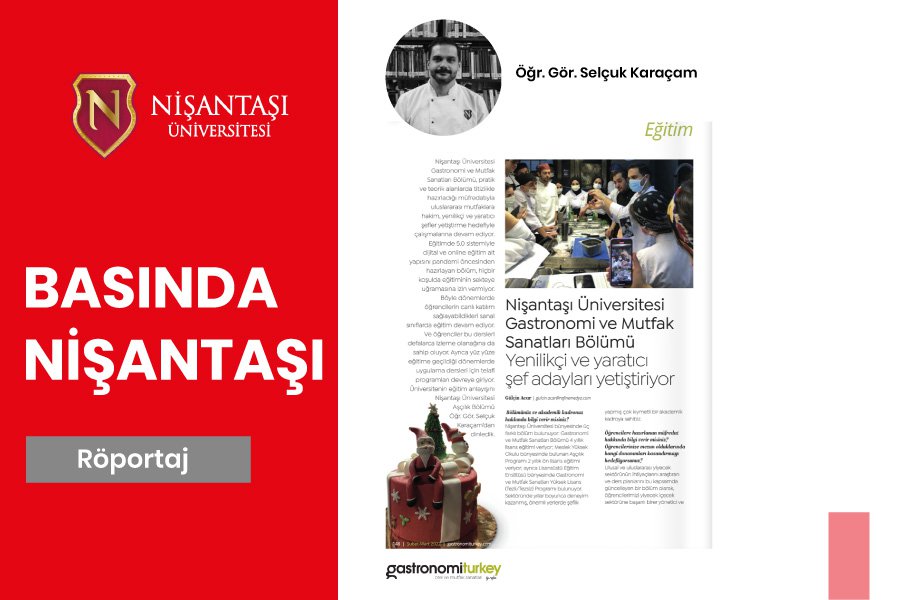 Lec. Selçuk Karaçam answered the questions of Gastronomi Turkey