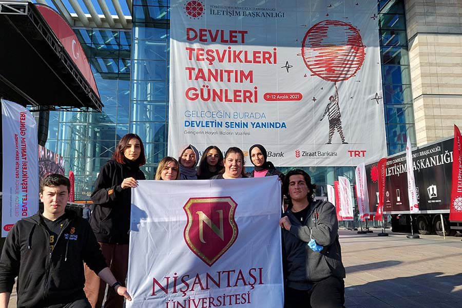 Nişantaşı Üniversitesi öğrencileri, Cumhurbaşkanlığı İletişim Başkanlığı tarafından 'Geleceğin Burada, Devletin Senin Yanında' Ankara'da düzenlenen 'Devlet Teşvikleri Tanıtım Günleri’ne katıldı