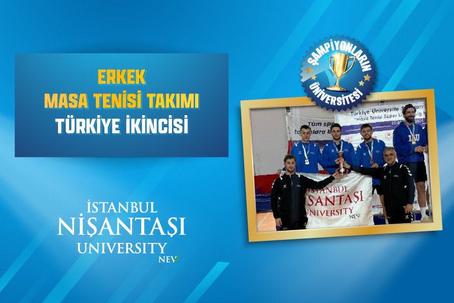 OUR MEN'S TABLE TENNIS TEAM IS THE RUNNER-UP OF TURKEY