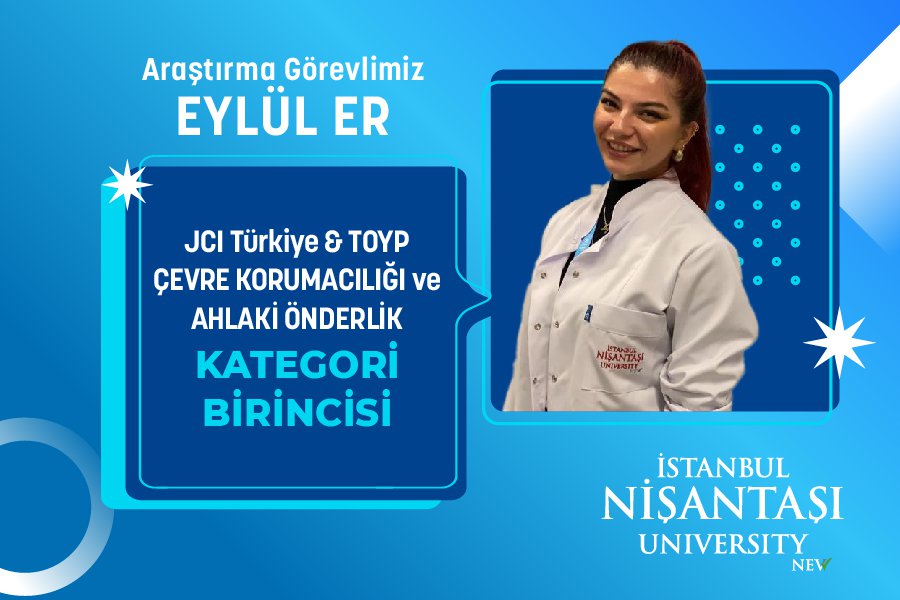 Our Research Assistant Eylül Er Wins Prestigious Award from JCI Turkey and TOYP