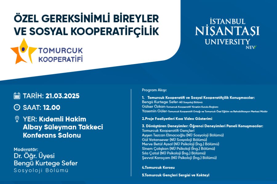ÖZEL GEREKSİNİMLİ BİREYLER VE SOSYAL KOOPERATİFÇİLİK