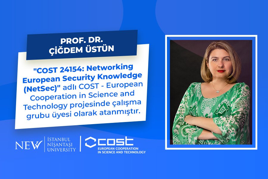 Prof. Dr. Çiğdem Üstün Appointed as a Working Group Member in a COST Action