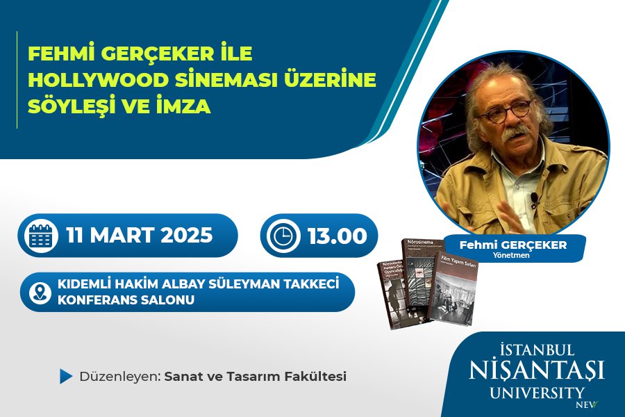 TALK AND BOOK SIGNING WITH FEHMİ GERÇEKLER ON HOLLYWOOD CINEMA