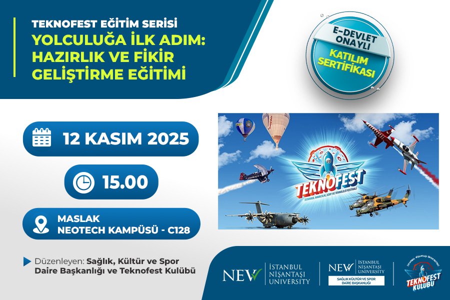 Teknofest Eğitim Serisi – Yolculuğa İlk Adım: Hazırlık ve Fikir Geliştirme Eğitimi