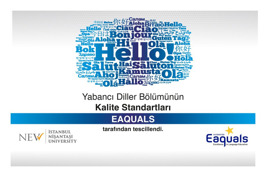 Yabancı Diller Bölümünün Kalite Standartları EAQUALS Tarafından Tescillendi