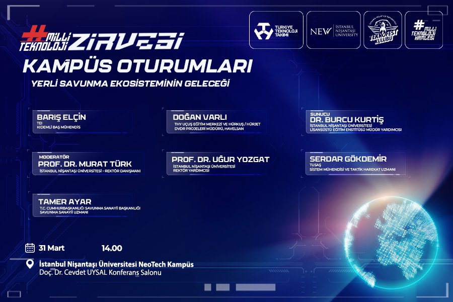 İstanbul Nişantaşı Üniversitesi ev sahipliğinde ilk kez düzenlenen Milli Teknoloji Zirvesi, akademi, sektör ve gençleri bir araya getirerek yerli savunma ekosisteminin geleceğine ışık tuttu.
